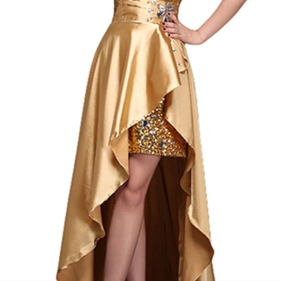 Rinestone knee length Cocktail dress - Picture 4 of 6